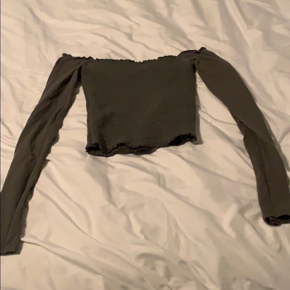 Off the shoulder crop top